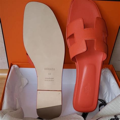 claquettes hermes oran|hermes orange sandals baby.